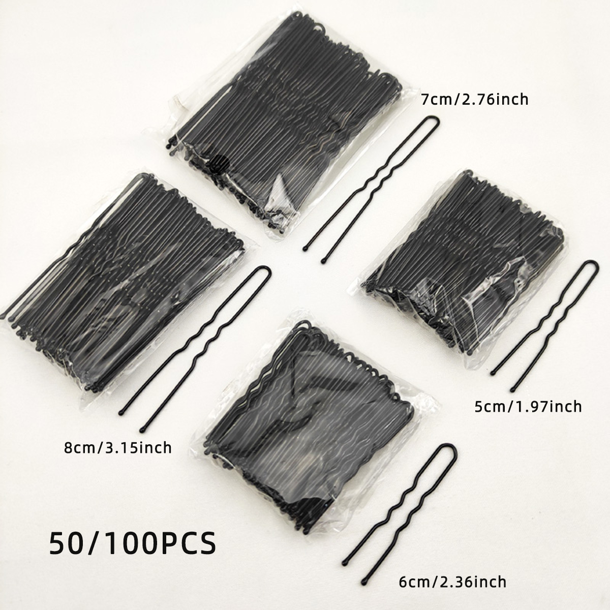 Hair Bundles - 50/100 قطعة النساء 5/6/7/8 سنتيمتر الشعر