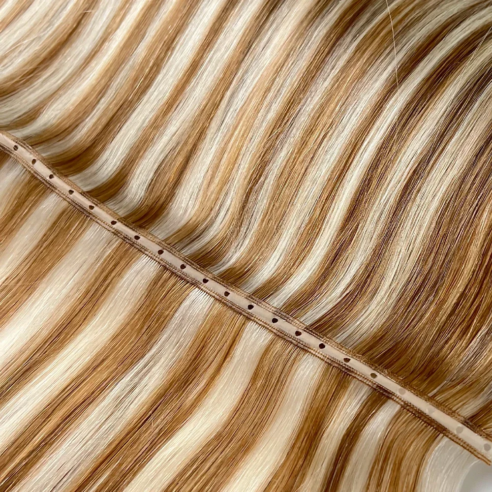Invisible Tape In Extensions Real Hair - شريط PU مسطح بفتحة غير مرئية