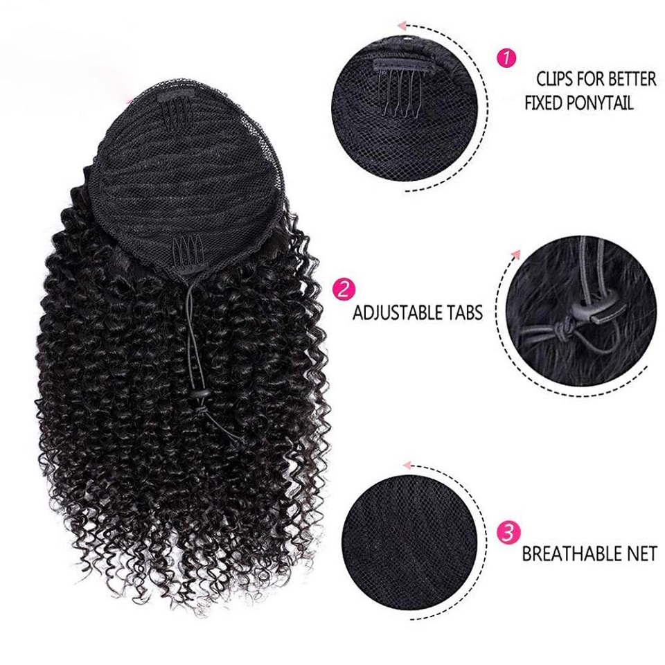 شعر مستعار أفريقي مجعد بطول 24 - مراجعة Seamless Clip In Hair Extensions Human Hair وسعره