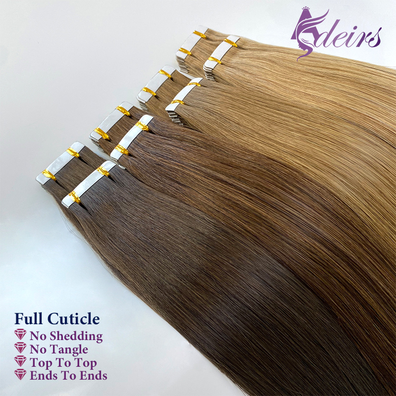 وصلات شعر ADEIRS بشريط لاصق، ش - مراجعة Invisible Tape In Extensions Real Hair وسعره