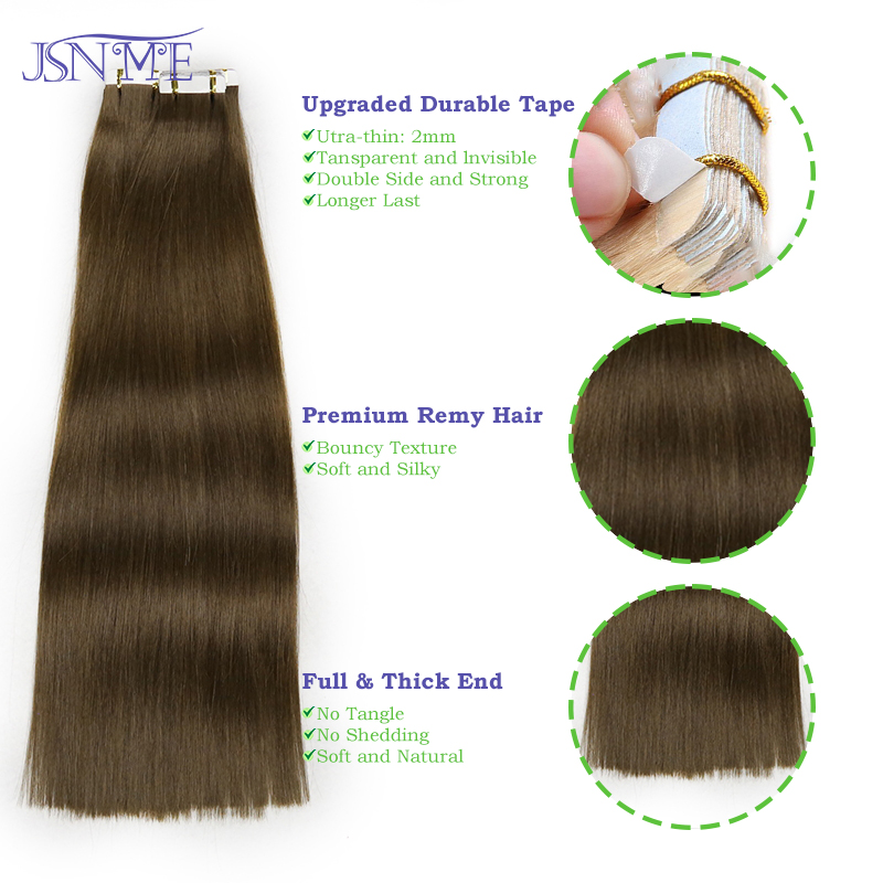 شريط عالي الجودة في الشعر التم - مراجعة Invisible Tape In Extensions Real Hair وسعره