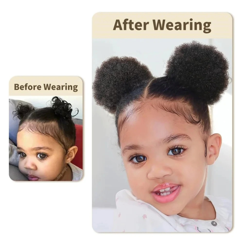 قطعة واحدة/عبوة، شعر مستعار طب - مراجعة Drawstring Afro Curly Puff Ponytail وسعره
