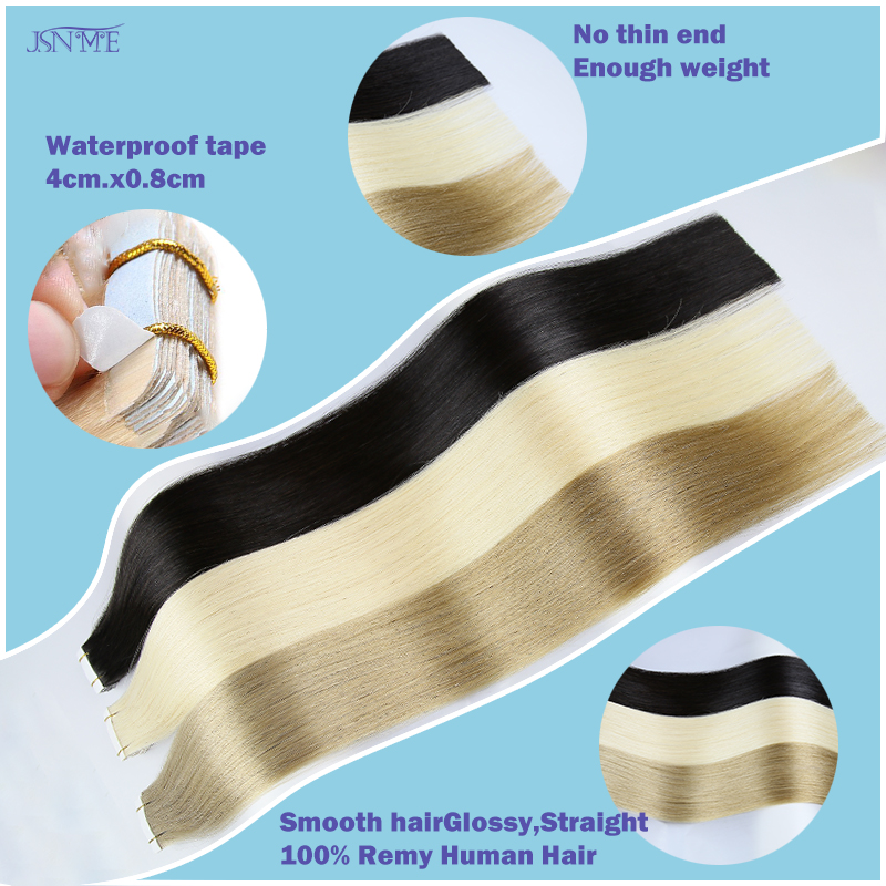 وصلة شعر غير مرئية بدون خياطة  - مراجعة Invisible Tape In Extensions Real Hair وسعره